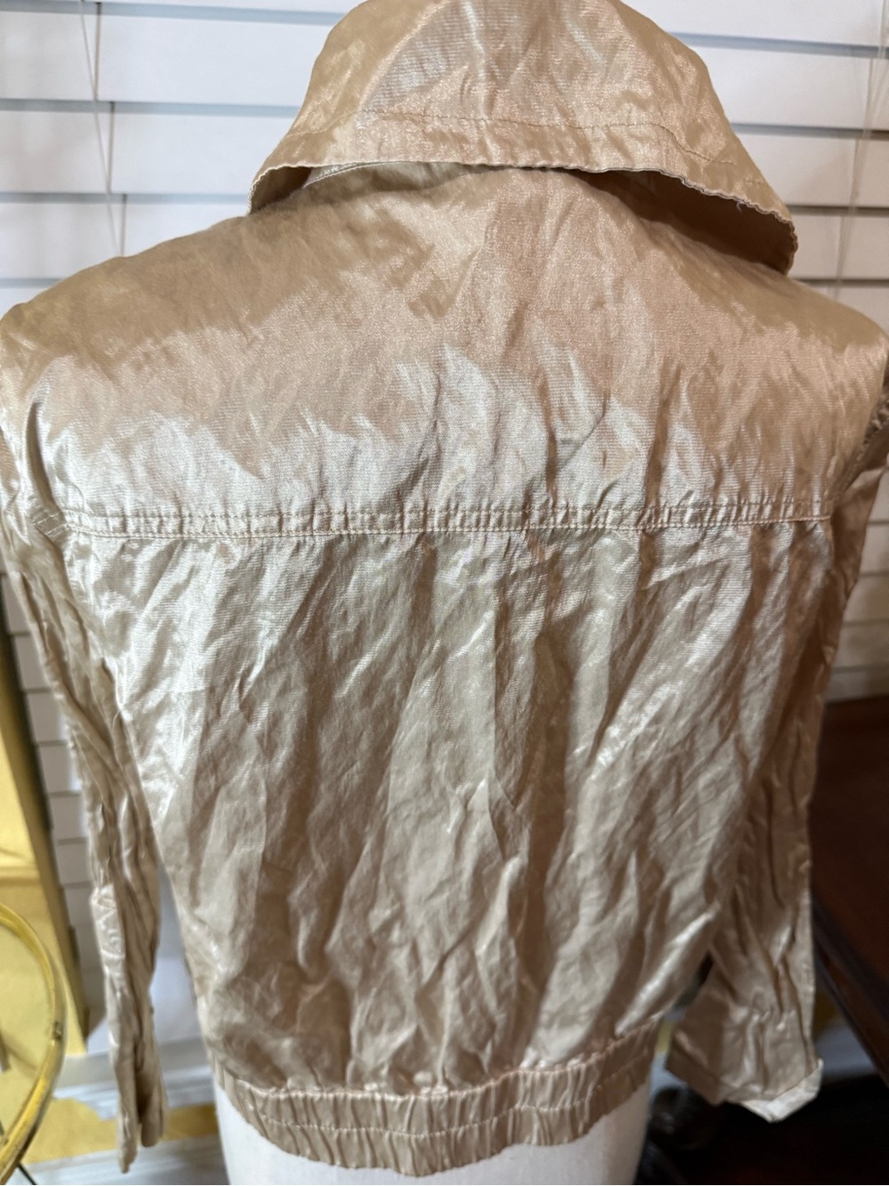 Ruby Rd. Metallic Champagne Utility Jacket - Picture 5 of 10